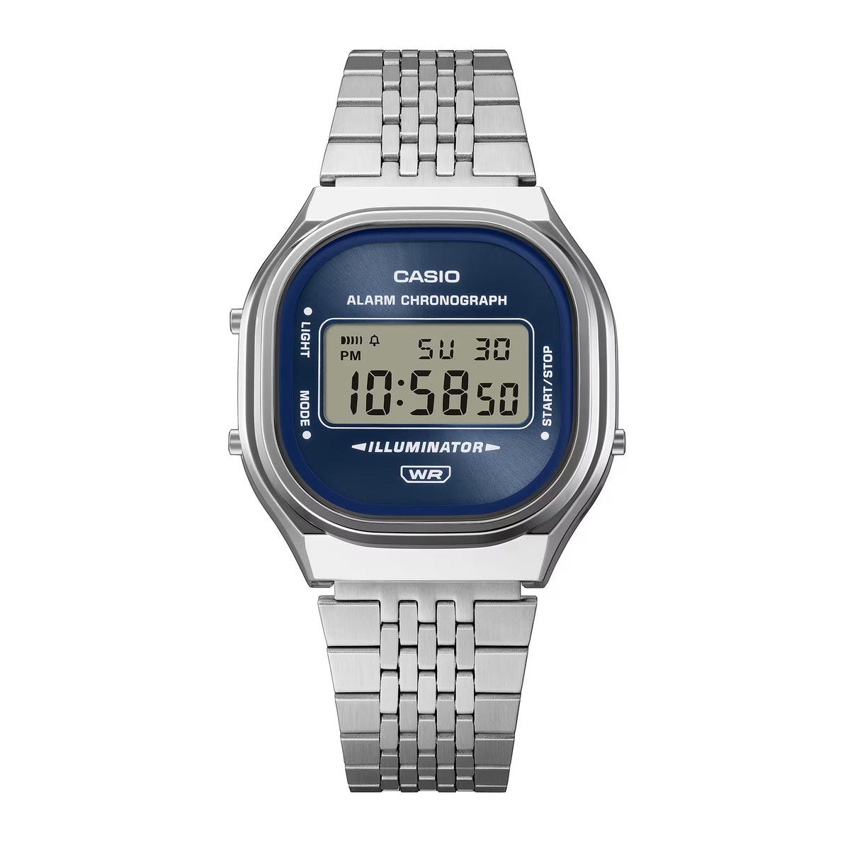 OROLOGIO CASIO digitale unisex, collezione Vintage, quadrante blu scuro, 37mm - A140WE-2AEF
