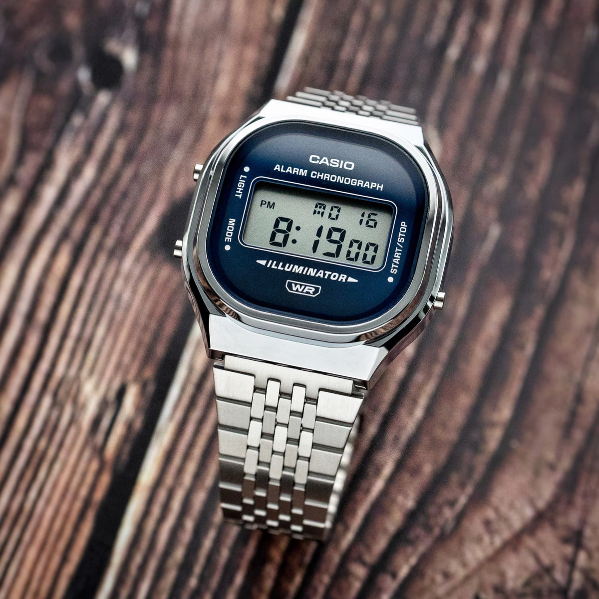OROLOGIO CASIO digitale unisex, collezione Vintage, quadrante blu scuro, 37mm - A140WE-2AEF