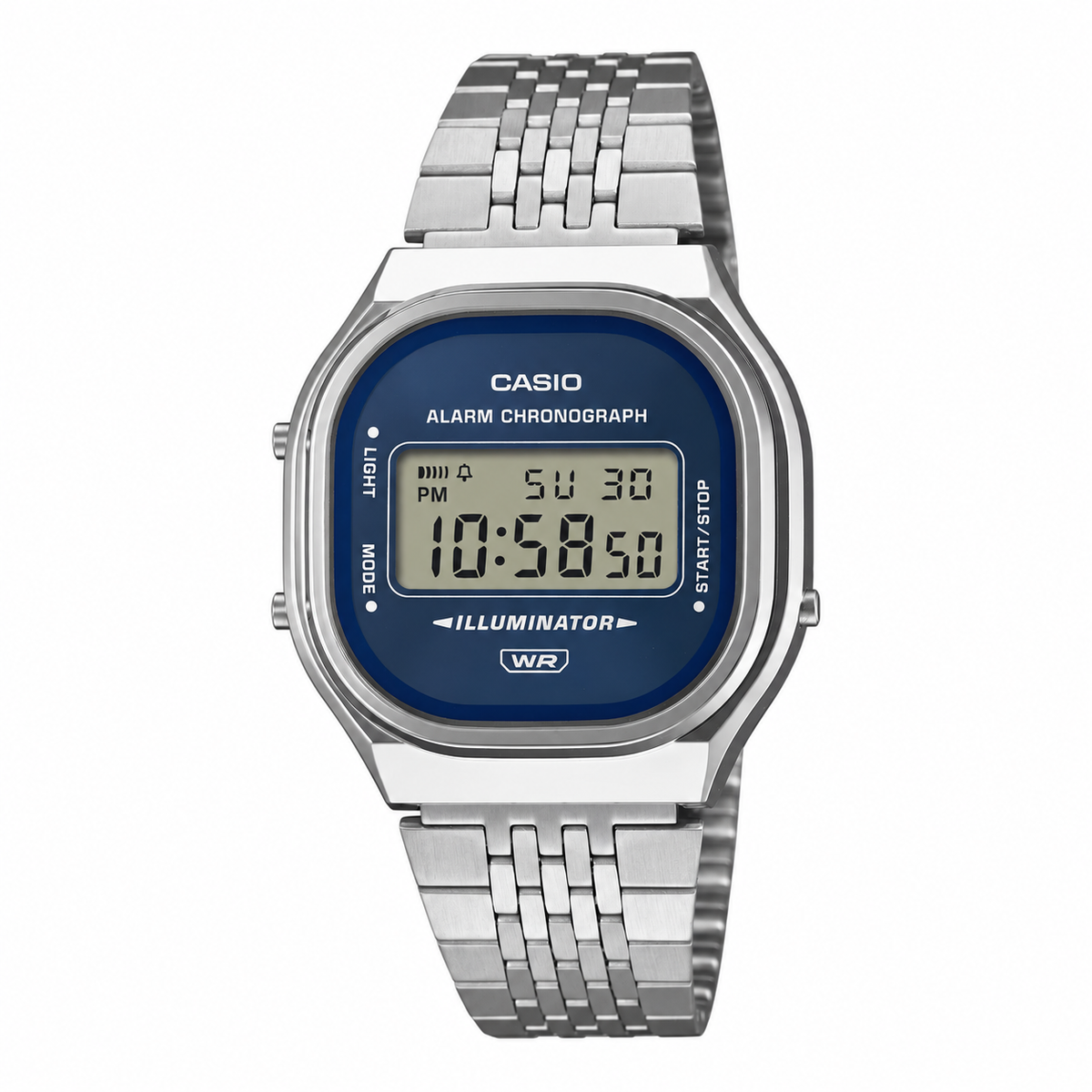 OROLOGIO CASIO digitale unisex, collezione Vintage, quadrante blu scuro, 37mm - A140WE-2AEF