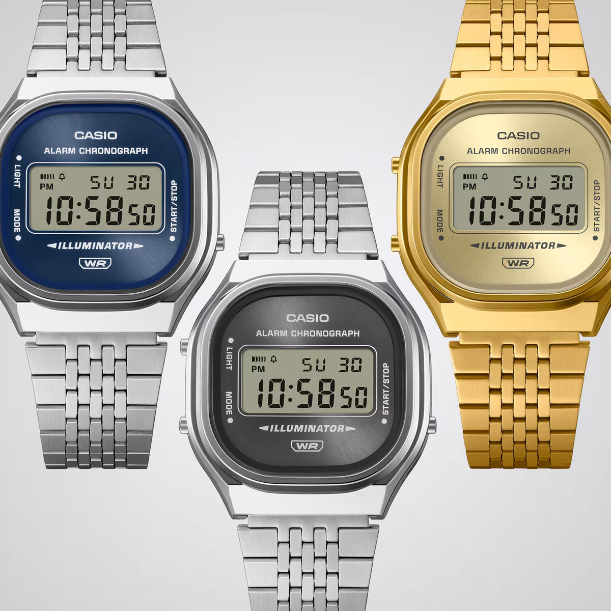 Orologio CASIO ANALOGICO DIGITALE, Edgy Collection, quadrante grigio scuro, 39mm - A140WE-8AEF