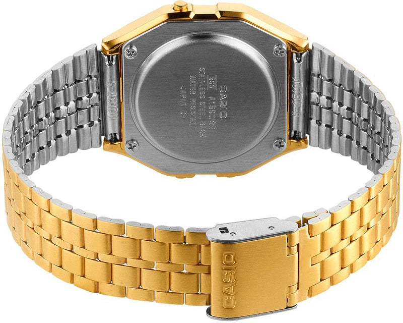 Casio Vintage Iconic Collection Uhr, Unisex, komplett aus Gold, analog/digital, 33 mm – A159WGEA-1EF