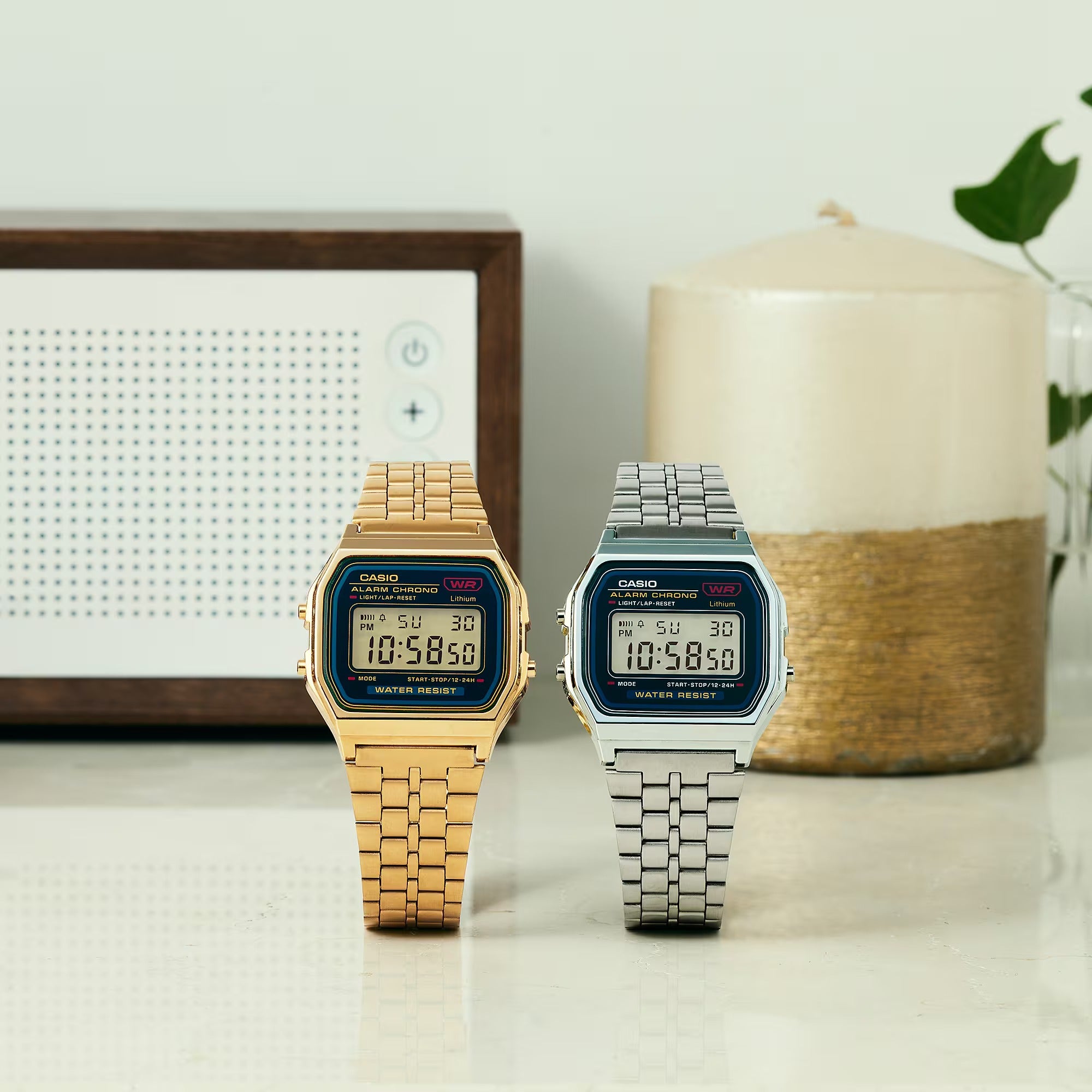 Casio Vintage Iconic Collection Uhr, Unisex, komplett aus Gold, analog/digital, 33 mm – A159WGEA-1EF