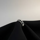GIORGIO VISCONTI WHITE GOLD RING WITH DIAMONDS AND 7 SAPPHIRES, 0.51ct sapphires - ABX17328Z