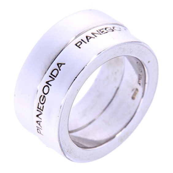 Doppio Anello Pianegonda unisex a fascia - AA010490