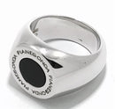 Anello Pianegonda in argento unisex con onice nera - AA010563