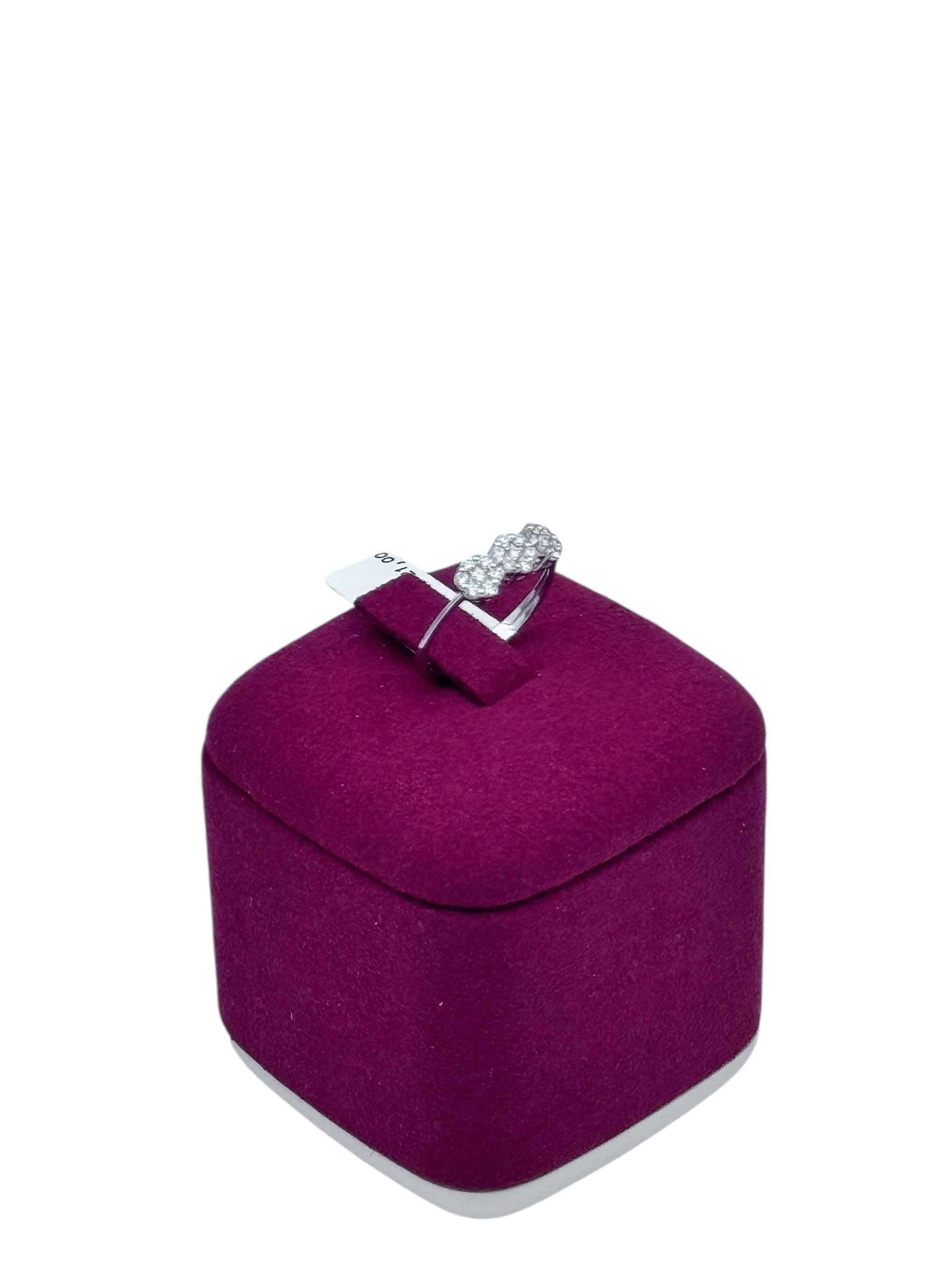 Diana - Anello trilogy in oro bianco 18kt e mosaico di diamanti - AN MAGIC 06-5TRIL