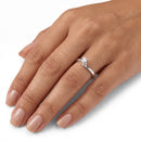 Giorgio Visconti Anello solitario in oro bianco 18 kt con diamante ct 0,31 - AB1186C