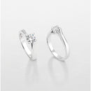 ANELLO SOLITARIO GIORGIO VISCONTI ORO BIANCO 18KT E DIAMANTI, 0.52CT - AB12437D