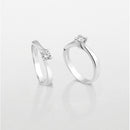 ANELLO SOLITARIO GIORGIO VISCONTI ORO BIANCO 18KT E DIAMANTI, 0.31CT - AB12649C