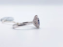 Anello Giorgio Visconti in oro bianco 18kt, diamanti e zaffiro, 0.70ct di zaffiro - AB13092AZ-070