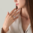 Anello Giorgio Visconti in oro bianco 18kt, diamanti e zaffiro, 0.70ct di zaffiro - AB13092AZ-070