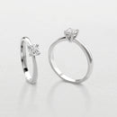 ANELLO SOLITARIO GIORGIO VISCONTI ORO BIANCO 18KT E DIAMANTI, 0.25CT - AB15193B