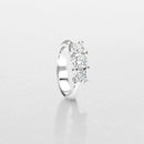 Anello Trilogy giorgio visconti in oro bianco 18kt e diamanti, 0.55ct - AB15383UB