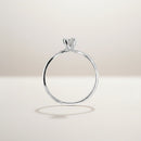 White gold solitaire ring with 0.15ct diamond - AB15554C