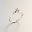 White gold solitaire ring with 0.15ct diamond - AB15554C