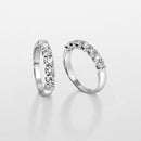 Anello veretta a 7 diamanti Giorgio Visconti, 0.50ct - AB16007D