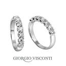 ANELLO VERETTA GIORGIO VISCONTI IN ORO BIANCO E DIAMANTI, 0.83ct - AB16007F