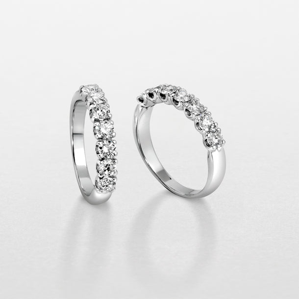 ANELLO VERETTA GIORGIO VISCONTI IN ORO BIANCO E DIAMANTI, 0.83ct - AB16007F