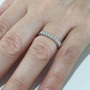 ANELLO VERETTA A 9 DIAMANTI GIORGIO VISCONTI IN ORO BIANCO 18kt, 036ct - AB16009B