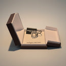 Anello in oro bianco con diamanti a tre fasce, 0,14ct - AB16244