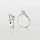 ANELLO SOLITARIO GIORGIO VISCONTI ORO BIANCO 18KT E DIAMANTI, 0.20CT - AB16261B
