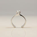 Anello Solitario Giorgio Visconti in oro bianco 18kt e diamante centrale, 0.23ct - AB16604C