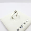 Anello Solitario Giorgio Visconti in oro bianco 18kt e diamante centrale, 0.23ct - AB16604C