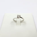 Anello Solitario Giorgio Visconti in oro bianco 18kt e diamante centrale, 0.23ct - AB16604C