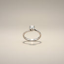 Anello Solitario Giorgio Visconti in oro bianco 18kt e diamante centrale, 0.23ct - AB16604C