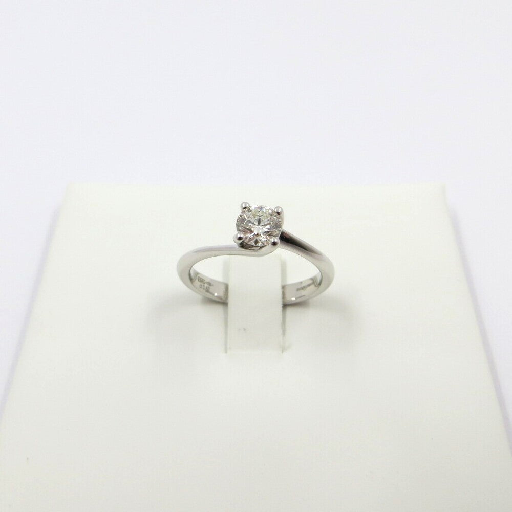Anello solitario Giorgio Visconti in oro bianco e diamante, 0.51ct - AB16604G
