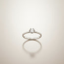 Anello solitario in oro bianco con diamanti, 0.19ct - AB16612D