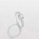 ANELLO SOLITARIO GIORGIO VISCONTI IN ORO BIANCO 18KT E DIAMANTE, 0.60ct - AB16968C