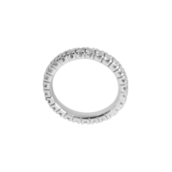 Veretta giro completo in oro bianco e diamanti, 1.80ct - AB17401E