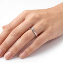 Giorgio Visconti Anello solitario in oro bianco 18 kt con diamante ct 0,14 - AB8380C