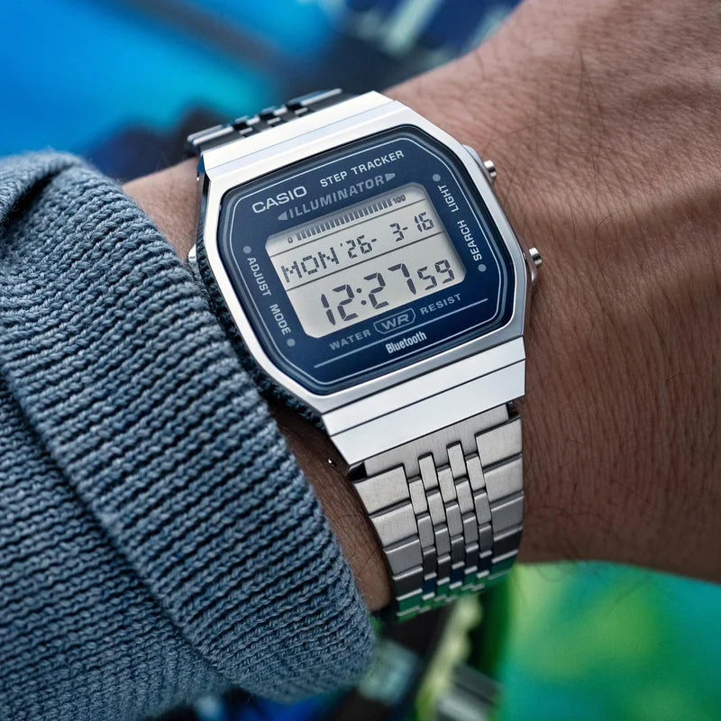 Orologio CASIO Iconic, ANALOGICO DIGITALE, quadrante BLU scuro, 42mm - ABL-100WE-2AEF