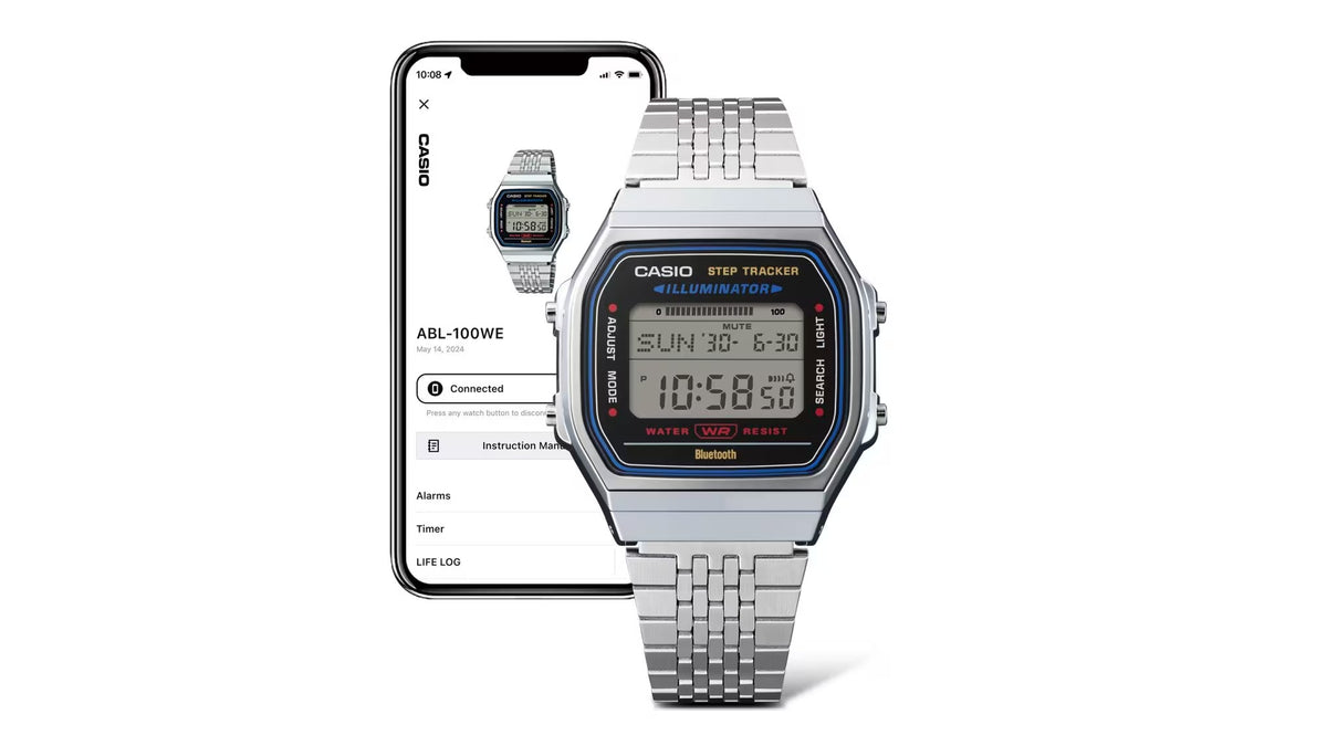 Orologio CASIO Iconic, ANALOGICO DIGITALE, quadrante BLU scuro, 42mm - ABL-100WE-2AEF