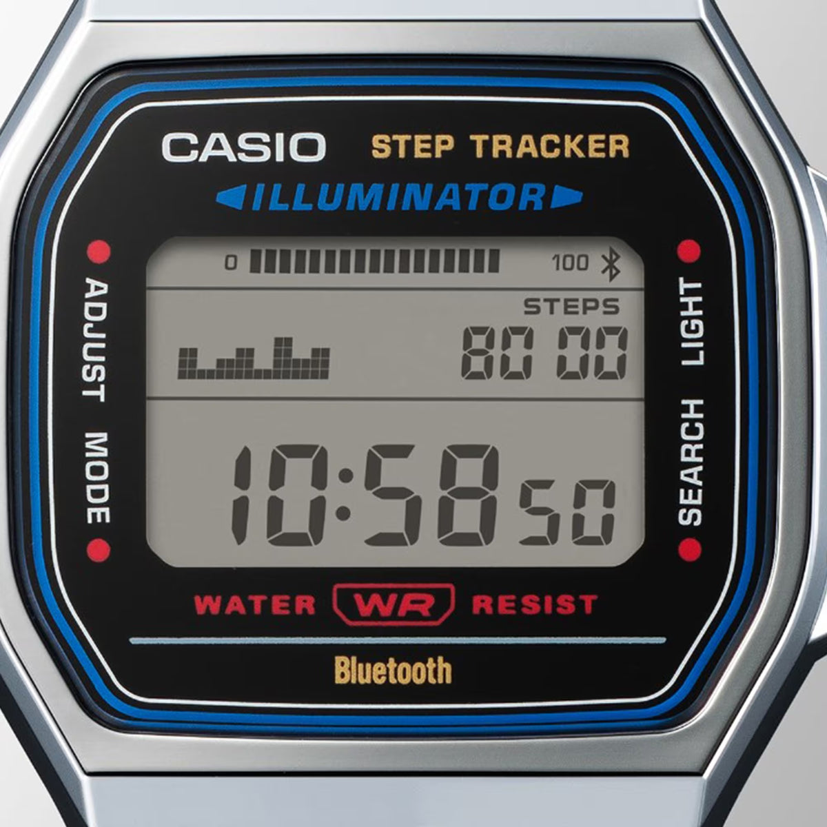 OROLOGIO CASIO UNISEX, digital watch collezione ICONIC, 42mm - ABL-100WE-7AEF
