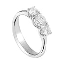 GOLAY - ANELLO TRILOGY IN ORO BIANCO 18KT E DIAMANTI, cert. IGI, 0.72ct - ABTRE1540