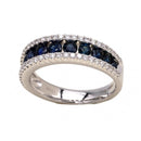 Veretta Giorgio Visconti in oro bianco, diamanti e zaffiri, 0.97ct di zaffiri - ABX14189Z