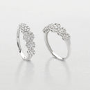 ANELLO VERETTA A 5 DIAMANTI GIORGIO VISCONTI IN ORO BIANCO, 0.73ct - ABX14982
