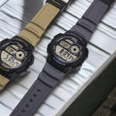 Uhr aus der CASIO-Kollektion, Herrenmodell, Digital und Weltzeit, 45 mm – AE-1000W-8AVEF