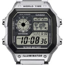 Casio Timeless Collection Analog-Digital World Time Watch, 42mm - AE-1200WHD-1AVEF