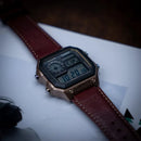 Orologio Casio Collection, World Time - Utility Color, digitale al quarzo e cinturino in pelle - AE-1200WHL-5AVEF