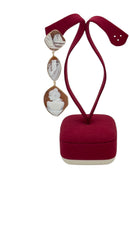 LUCEDEIMIEIOCCHI Monorecchino pendente 3 cammei naturali in argento dorato - LDMO 800 OR