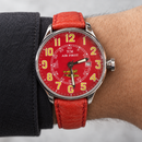 Orologio Terra Cielo Mare Air First — 44 mm — Automatico con datario, quadrante rosso — NOS Limited Edition n.66/70 - TC6023AC6PAL