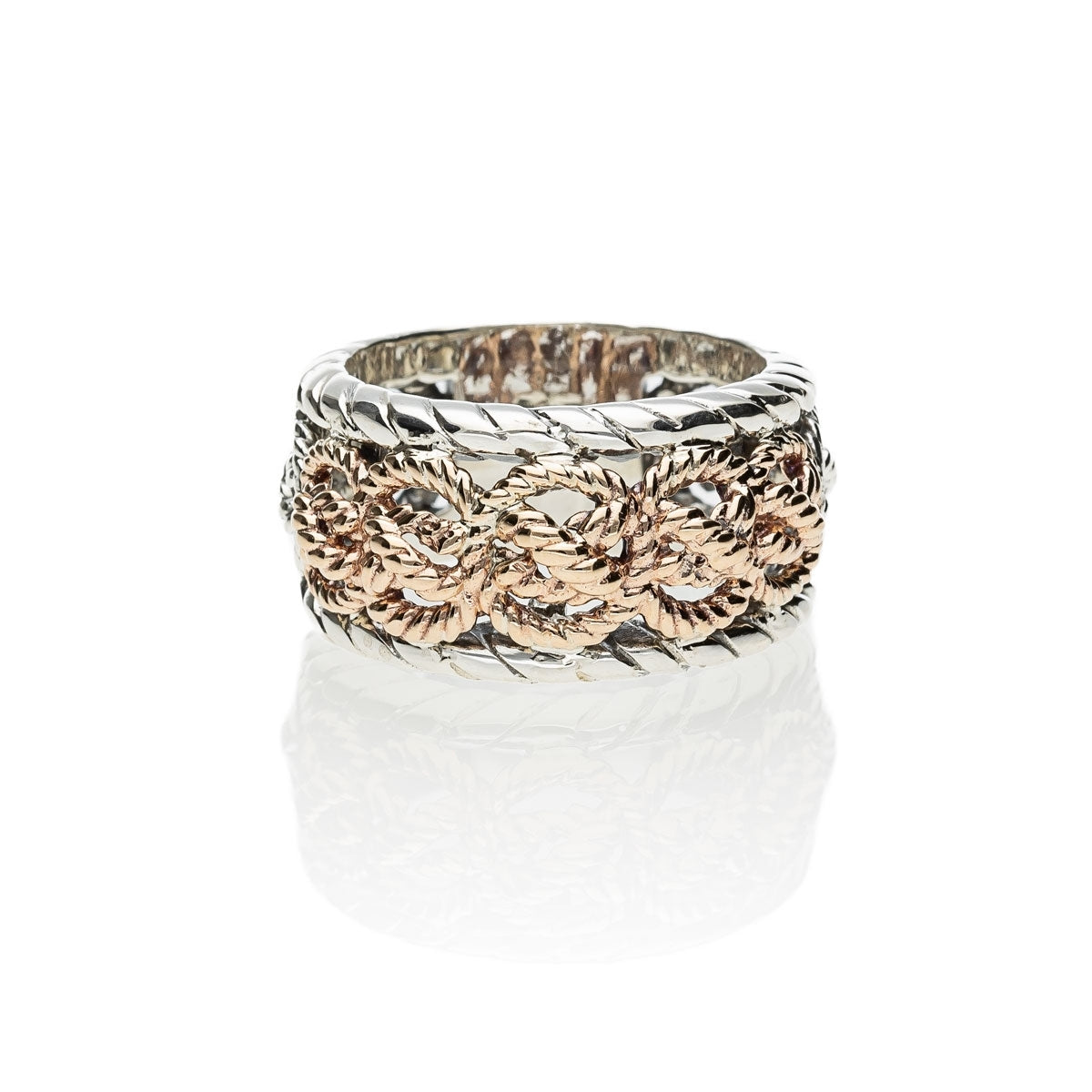 Runder Bandknotenring - AN2823