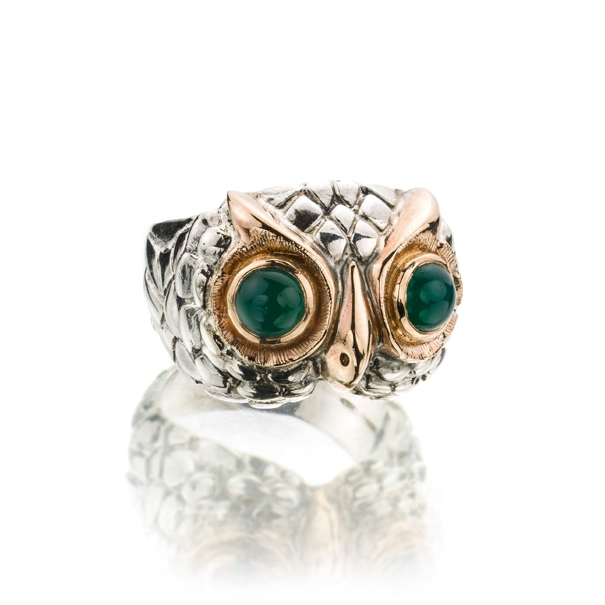 Anello De Nobili Civetta new agata verde - AN317-Ver