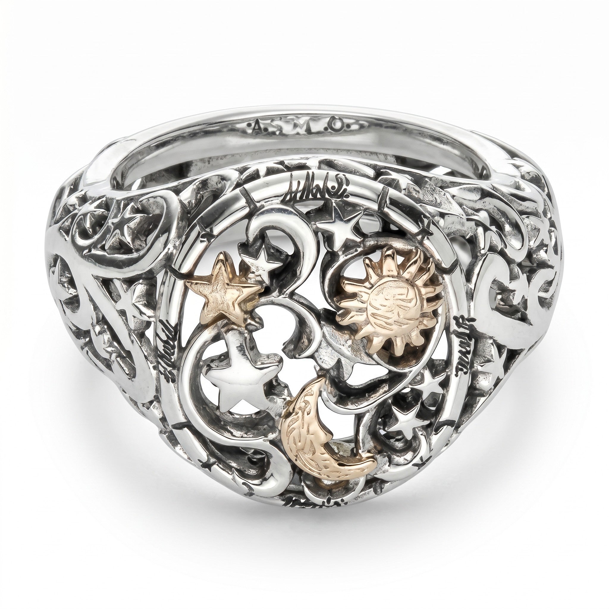 Anello De Nobili Polvere di Stelle fascia sigillo - AN626