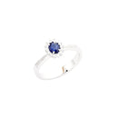 Diana - Anello con zaffiro ovale con giro di diamanti, 0.52ct di zaffiri - AN DIANA 38