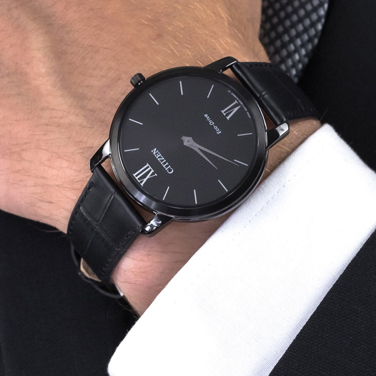 Orologio Citizen Ecodrive, collezione Stiletto, total black, 39mm - AR1135-36E